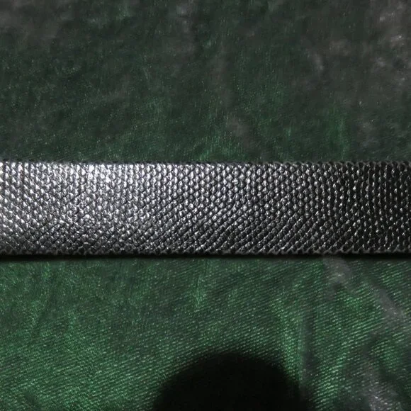 Alexis Kirk Vintage snakeskin Dark Green leather embellished belt Gorgeous!! - Picture 3 of 5